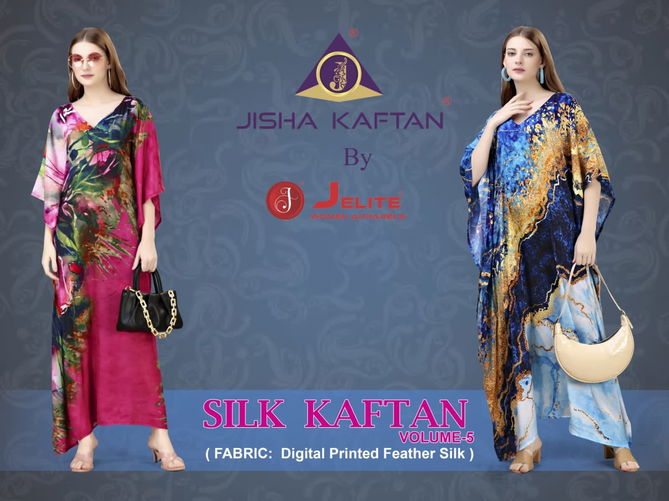 Jisha Silk Kaftan Vol 5 By Jelite Kaftan Catalog